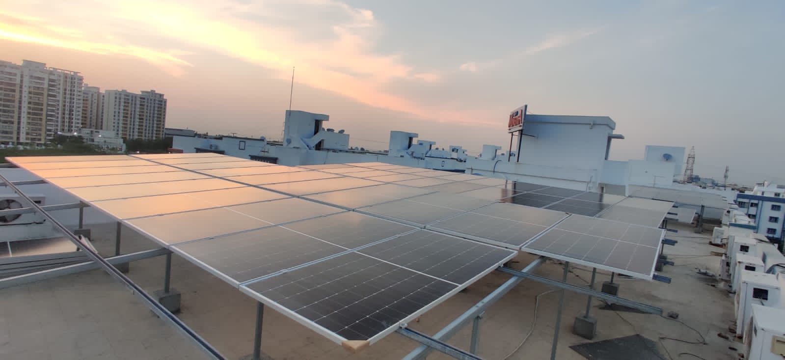 85 KWp rooftop solar at Nolambur, Chennai