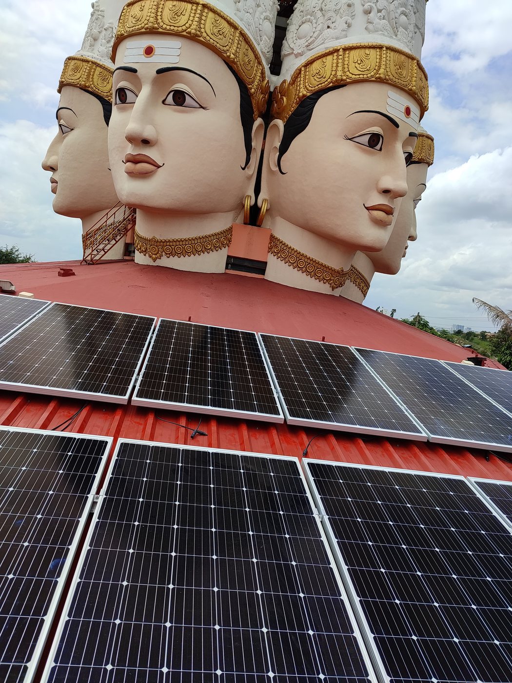 25 kWp temple rooftop solar in Bangalore